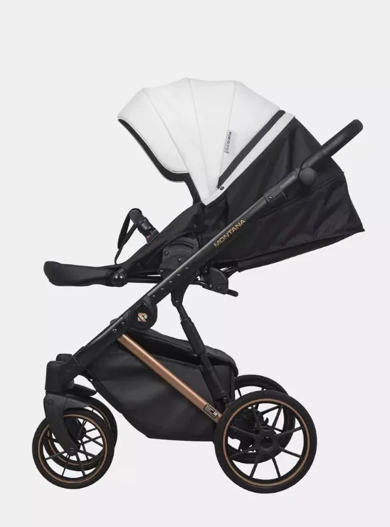Детская коляска Riko Basic Montana Premium Silver 2 в 1 — фото 11