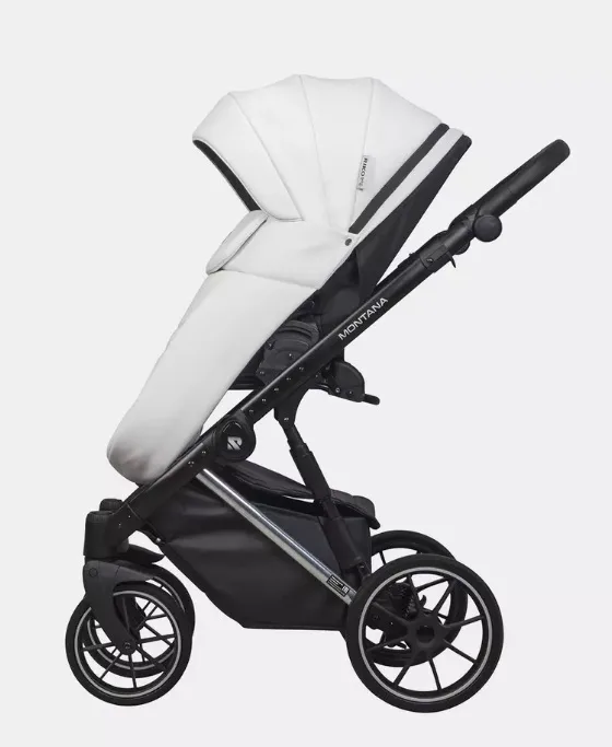Детская коляска Riko Basic Montana Premium Silver 2 в 1 — фото 10