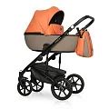 Детская коляска Riko Basic Ozon Ecco 2 в 1 24 абрикосовый-бежевый — Фото