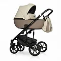 Детская коляска Riko Basic Ozon Ecco 3 в 1 25 слоновая кость-бежевый — Фото