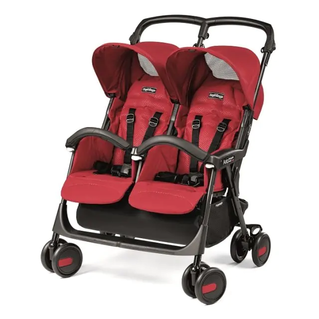 Детская прогулочная кoляcкa для двойни Peg-Perego Aria Shopper Twin Classico
