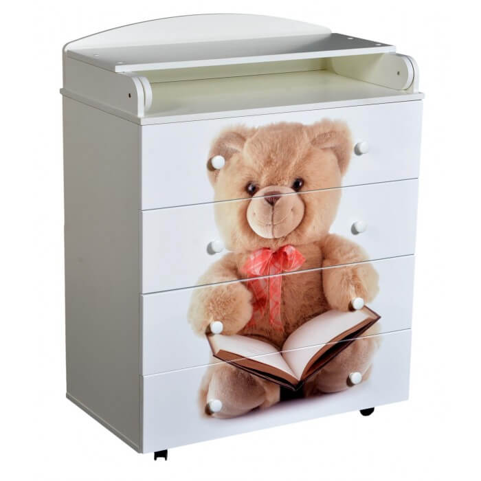 Пеленальный комод Кедр Victoria 804 Teddy