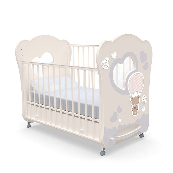 Детская кроватка Nuovita Stanzione Cute Bear Swing, поперечный маятник фото 3