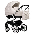 Детская коляска indigo Indigo Special 2 в 1 (01 белая кожа
						
					) — Фото