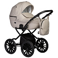 Детская коляска Indigo Mio Eco Plus 14 2 в 1 (02 св.бежевая кожа
						
					) — Фото
