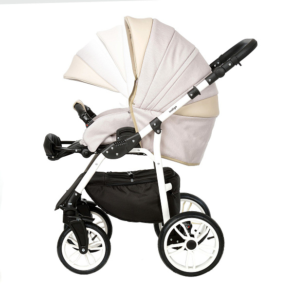 Детская коляска Indigo INDIGO 2021 2 в 1, ткань+экокожа фото 7